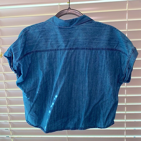 DENIM CROP TOP - Picture 4 of 5